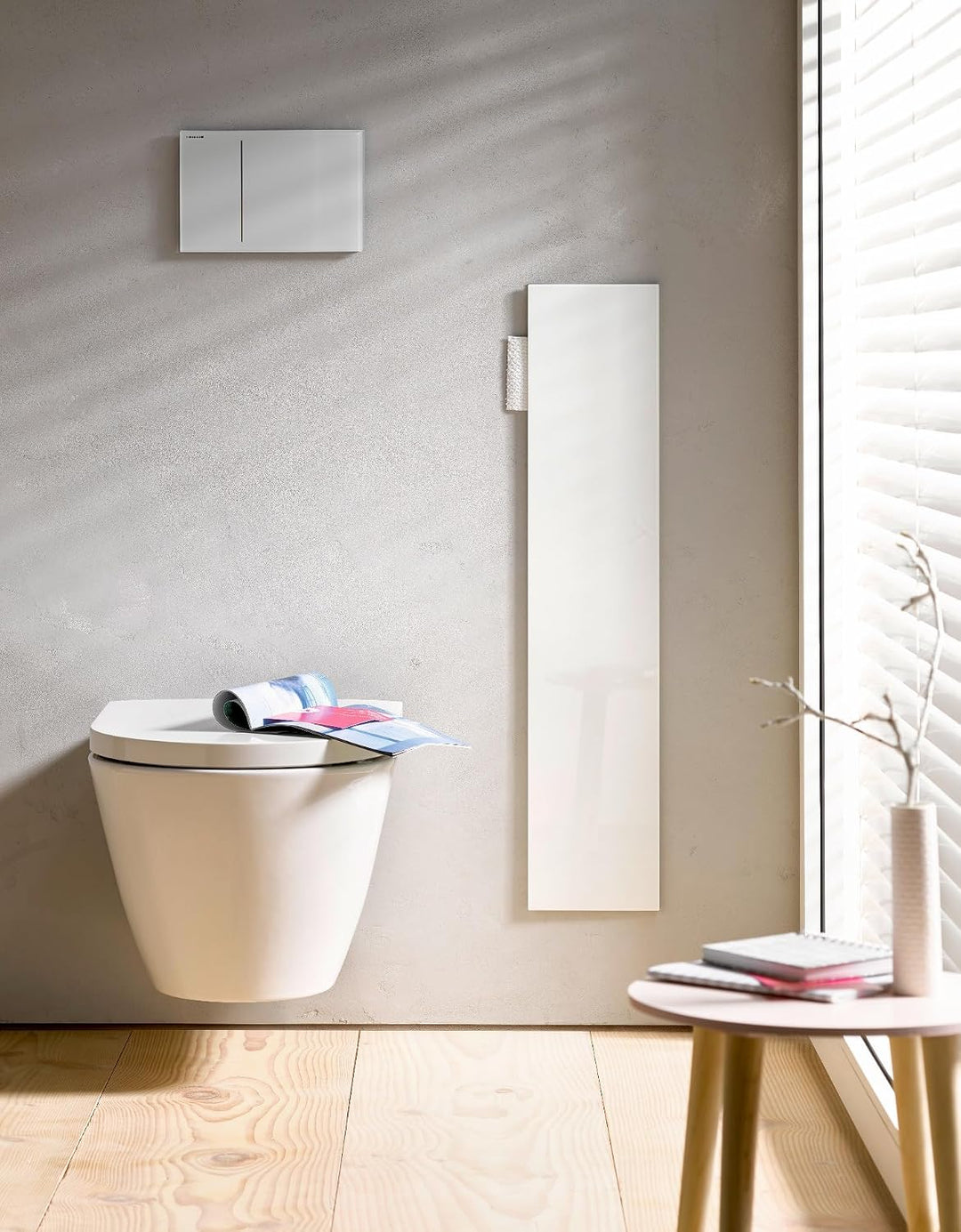 emco ASIS 2.0 Unterputz-Schrankmodul für die Klobürstengarnitur, Badezimmerschrank mit Toilettenpapi