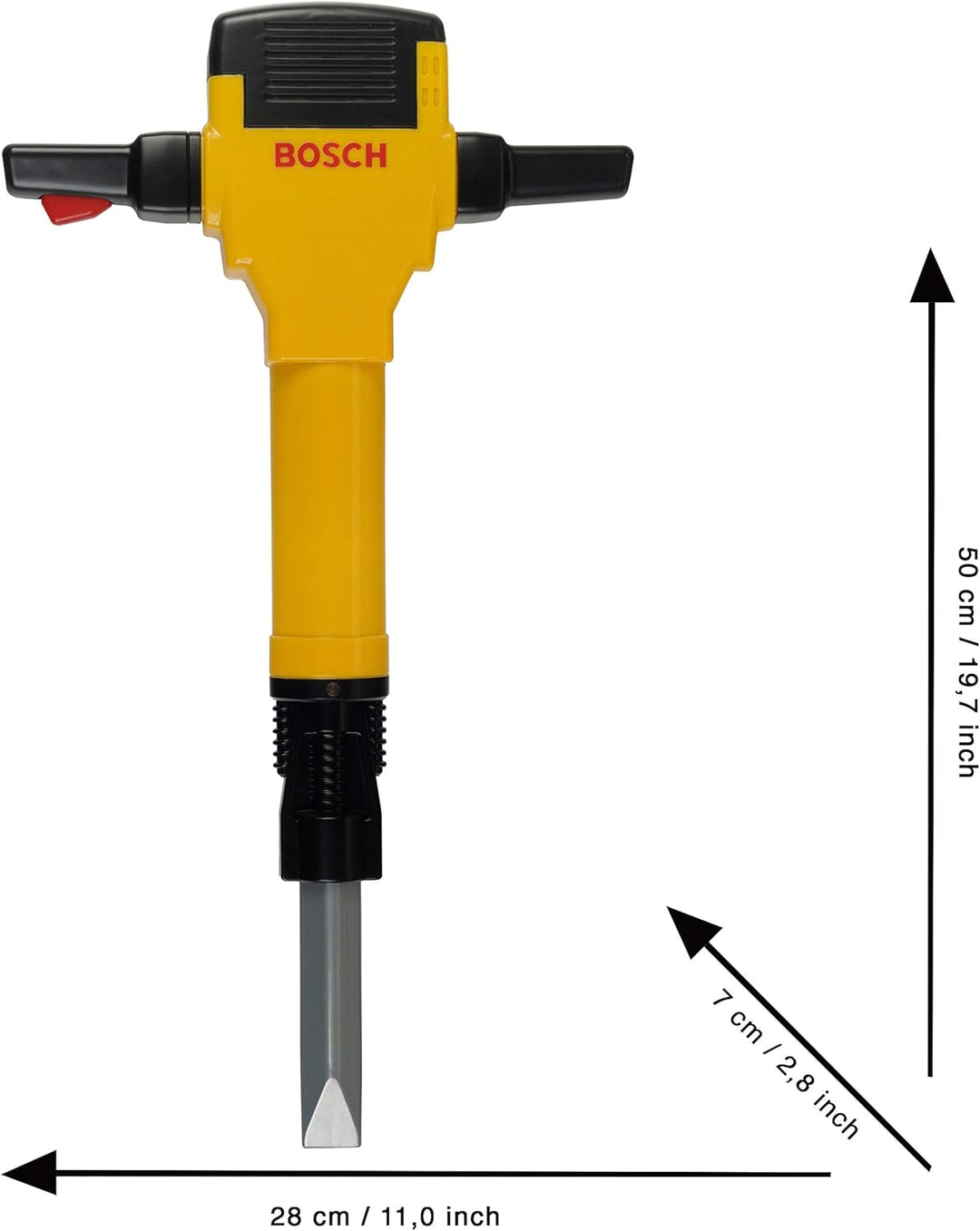 Theo Klein 8405 Bosch Presslufthammer | Batteriebetriebene Auf- und Abwärtsbewegung des Bohrmeissels
