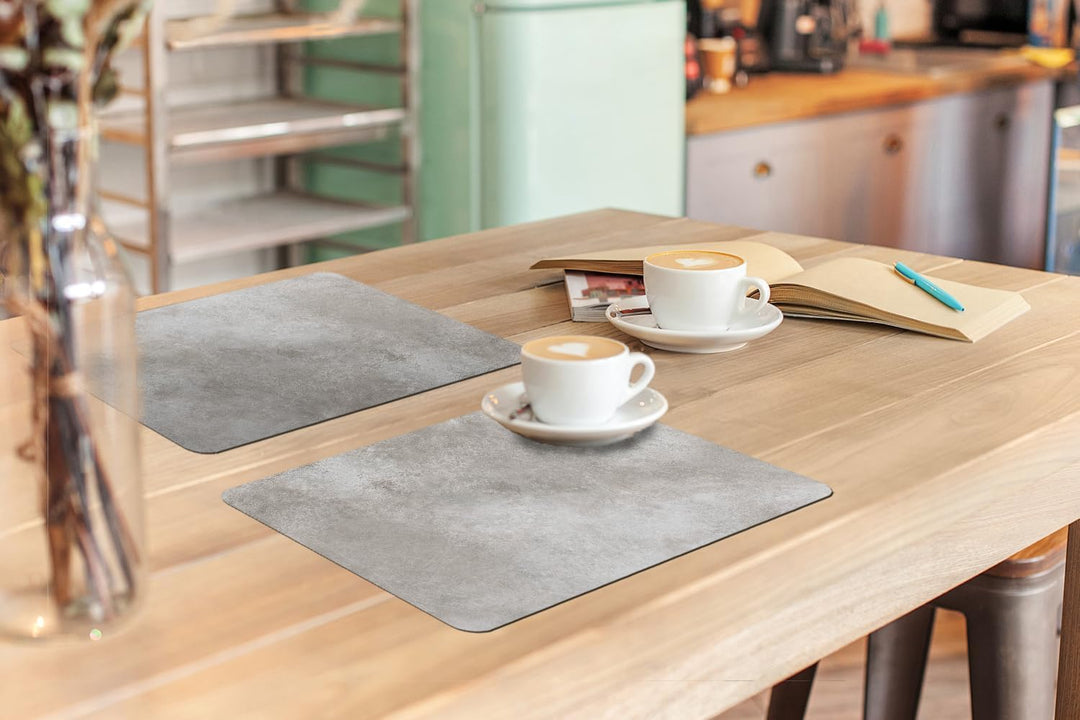 KitchenYeah© Platzsets Abwaschbar 6-Teilig 45x30 cm Tischsets Platzdeckchen Platzset Unterlage Tisch