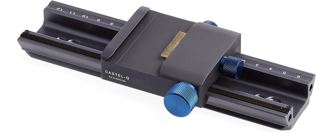 Novoflex Castel-Q Einstellschlitten, schwarz Fokussierregal mit QR-Basis, Fokussierregal mit QR-Basi