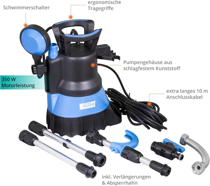 Güde Regenfass-Tauchpumpe "GFP