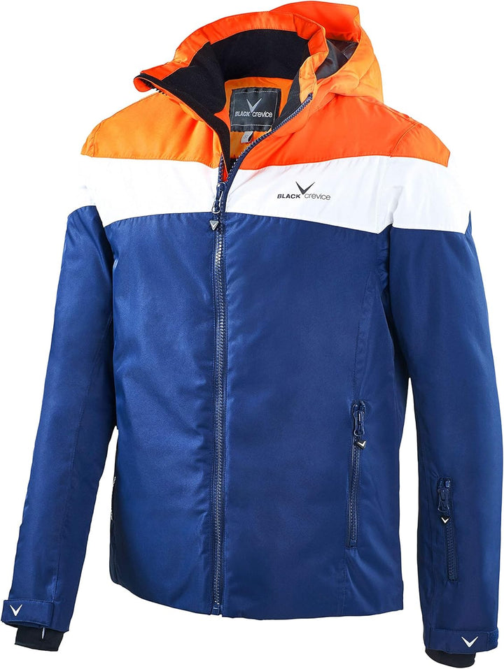 Black Crevice Herren Ski- und Snowboardjacke 58 orange/white/navy, 58 orange/white/navy
