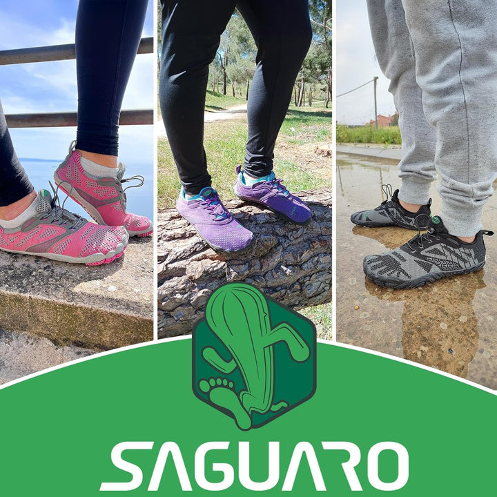 SAGUARO Unisex Minimalistische Barfussschuhe Traillaufschuhe Atmungsaktiv Schnell Trocknend Badeschu