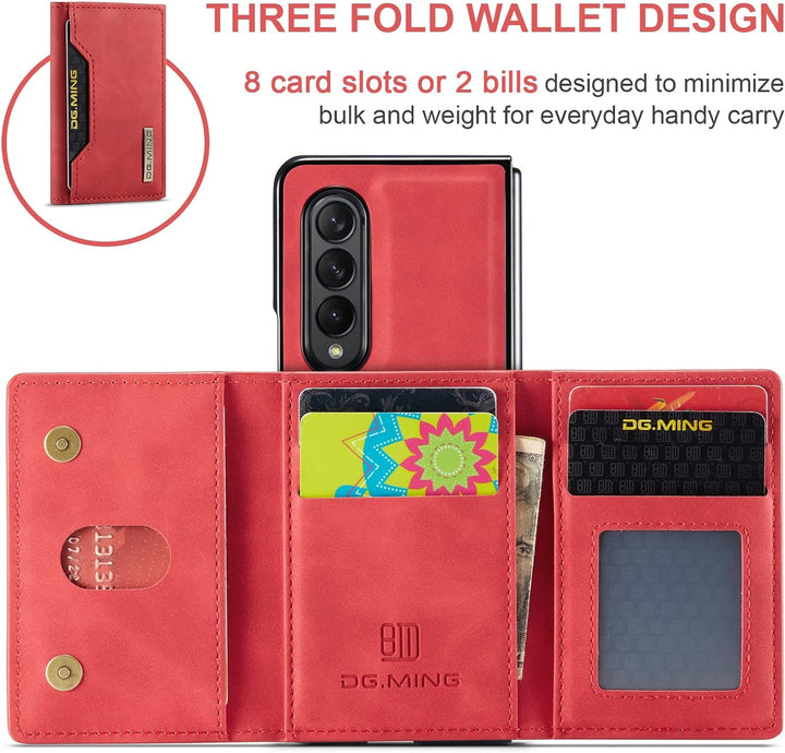 UDBKKDX 2 in 1 Handyhülle für Samsung Galaxy Z Fold 5, abnehmbare Brieftasche und magnetische Adsorp