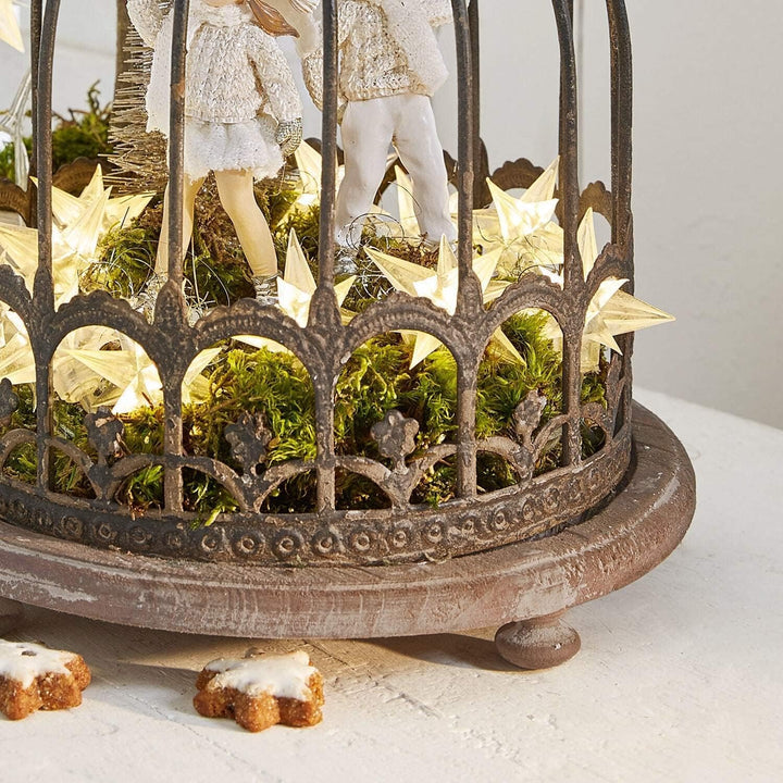 Loberon Glocke Saliers, vielseitig dekorierbar, Romantisches Design, Nostalgie-Look, Shabby-Finish,