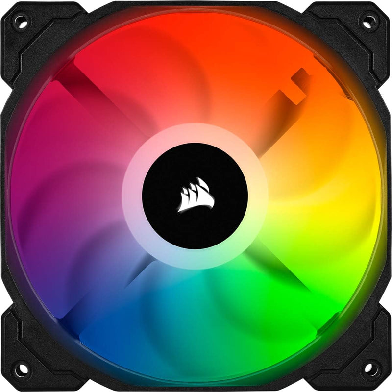 Corsair iCUE SP140 RGB PRO, RGB-LED, geräuscharm, hoher Luftstrom, Gehäuselüfter (Einzelpack), 140 m