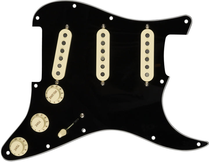 Fender Prewired Pickguard Strat Fat 50 black 0992340506 Schwarz Fat 50&