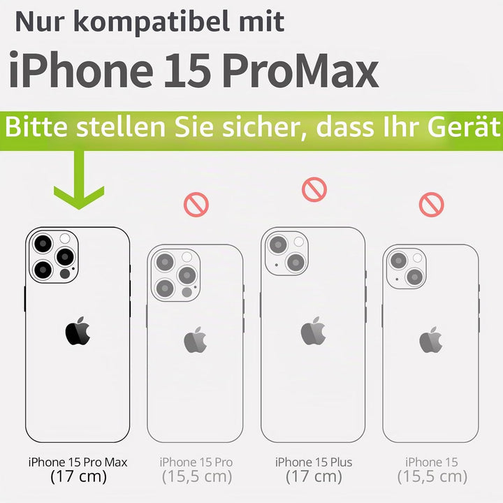 Carveit Handyhülle für iPhone 15 Pro Max Cover Kompatibel mit Magsafe [Holz und TPU Silikon Hybrid h