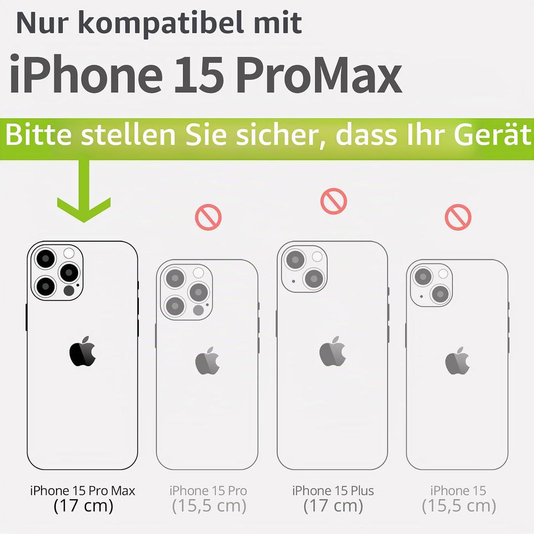 Carveit Holz Cover für iPhone 15 Pro Max hülle, Kompatibel mit Magsafe Silikon Stossfeste Cover, Mag