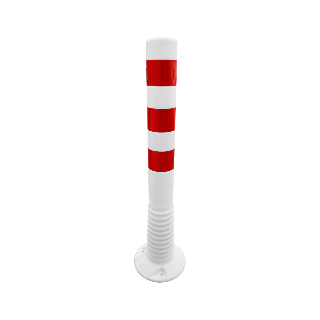Flexipfosten 750mm, D 80mm, weiss 750mm Weiss/Rot, 750mm Weiss/Rot