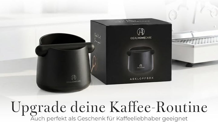 Abklopfbehälter für Siebträger – Espresso Knock Box geräuscharm mit rutschfestem Stand
