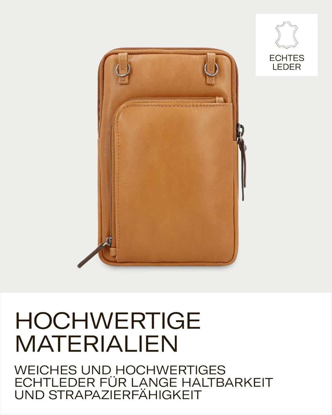 Picard Damen Handytasche NOEL aus Echtleder Mittel | mit Reissverschluss | Handytasche | Alltag, Aus