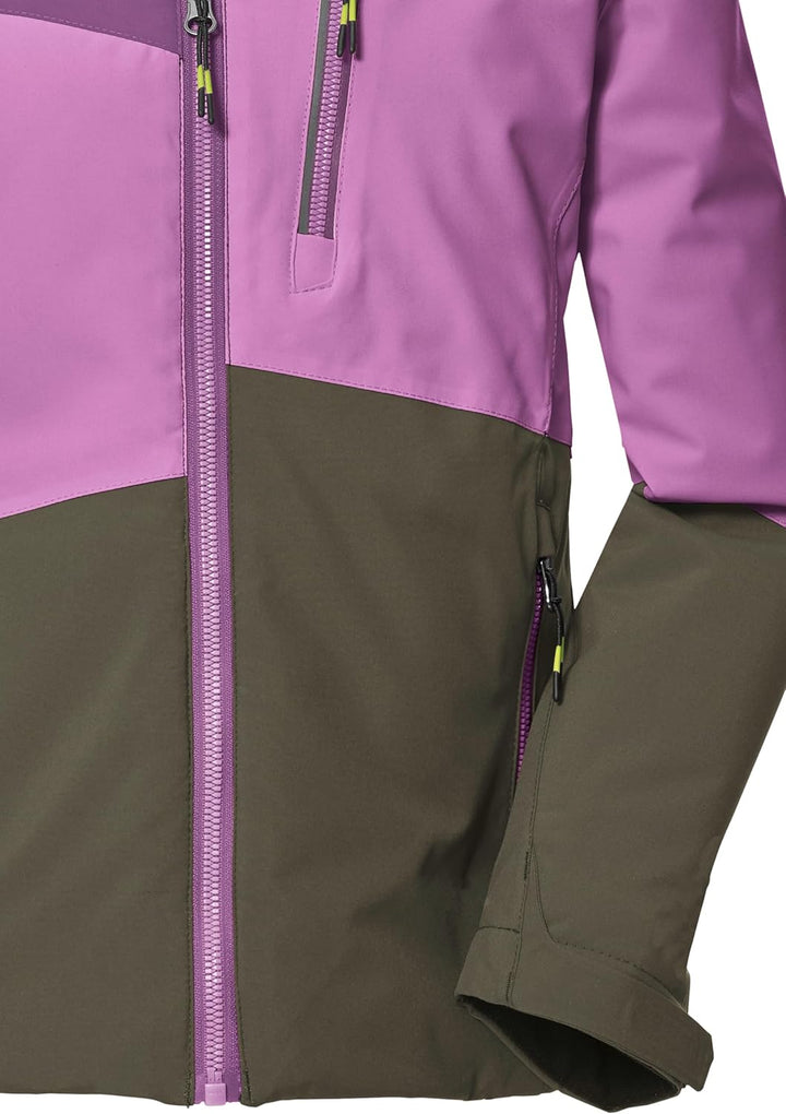 Killtec Mädchen Kow 170 Grls Jckt Funktionsjacke mit Kapuze und Schneefang/Outdoorjacke ist wasserdi