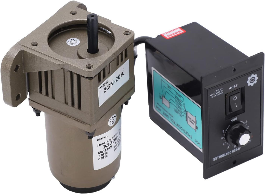 Elektrischer Getriebemotor, AC 220V 6W Einphasen-Asynchrongetriebemotor Verzögerung einstellbare Dre