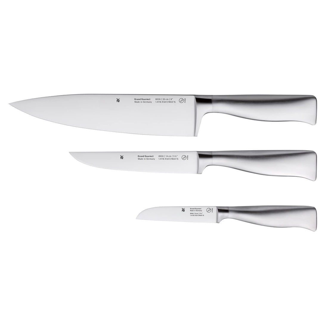 WMF Grand Gourmet Messerset 3teilig Made in Germany, 3 Messer geschmiedet, Küchenmesser, Performance