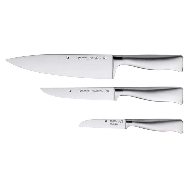 WMF Grand Gourmet Messerset 3teilig Made in Germany, 3 Messer geschmiedet, Küchenmesser, Performance