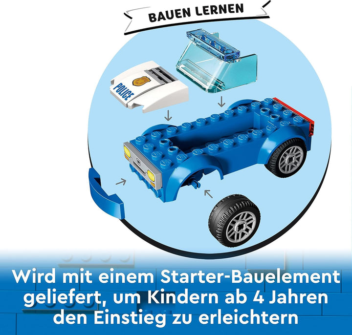 LEGO City Ausbruch aus der Polizeistation Spielset, Polizeiauto Spielzeug und Motorrad für Kinder ab