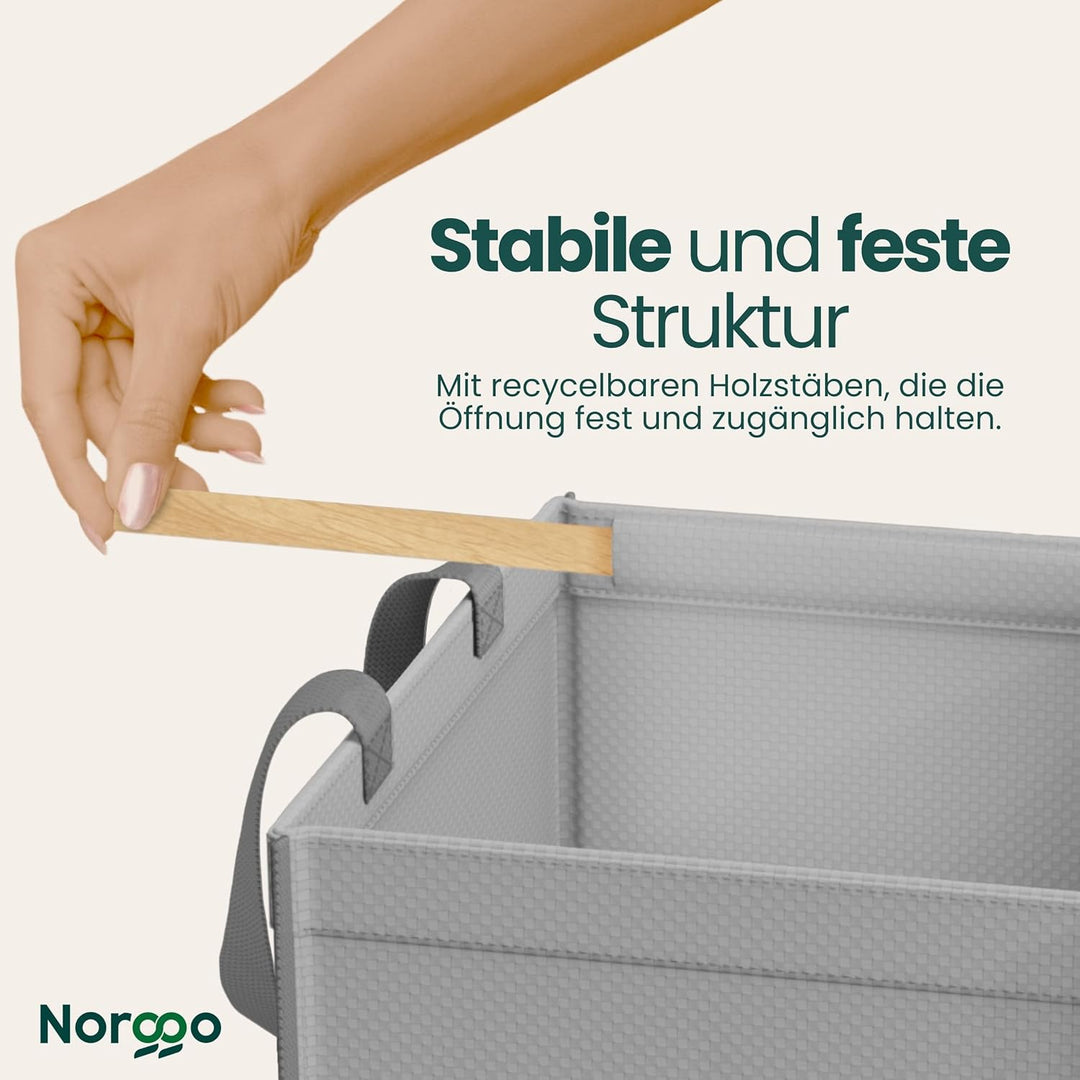 Norggo 3er-Pack Recycling System Taschen - Mülltrennsystem 3fach - Recycling Behälter 40 L - Mülltre