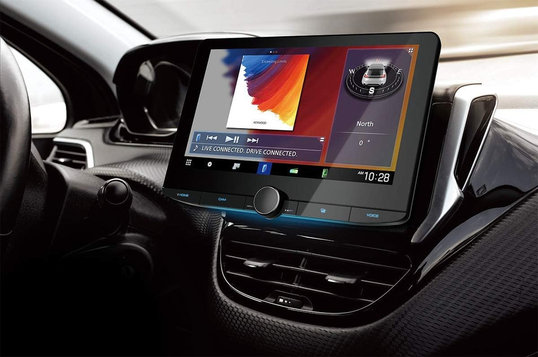 Kenwood DMX9720XDS - 25,7 cm HD Digital Media Moniceiver mit DAB+, Wireless CarPlay, Android Auto, W