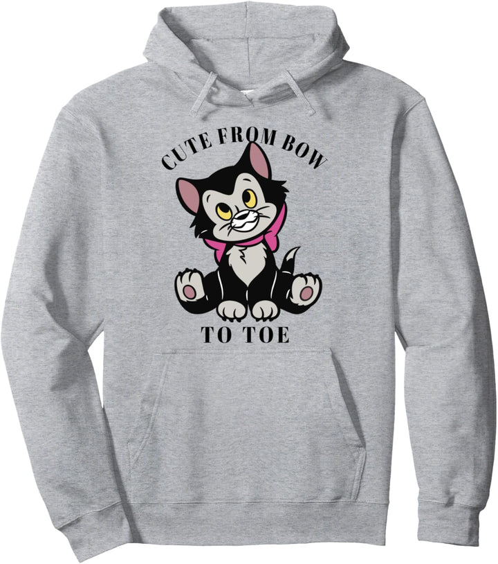 Disney Pinocchio Figaro Cute From Bow To Toe Pullover Hoodie