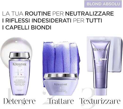 Kerastase Blond absolu Kit Bain lumiere 250ml Cicaflash 250ml Masque 200ml