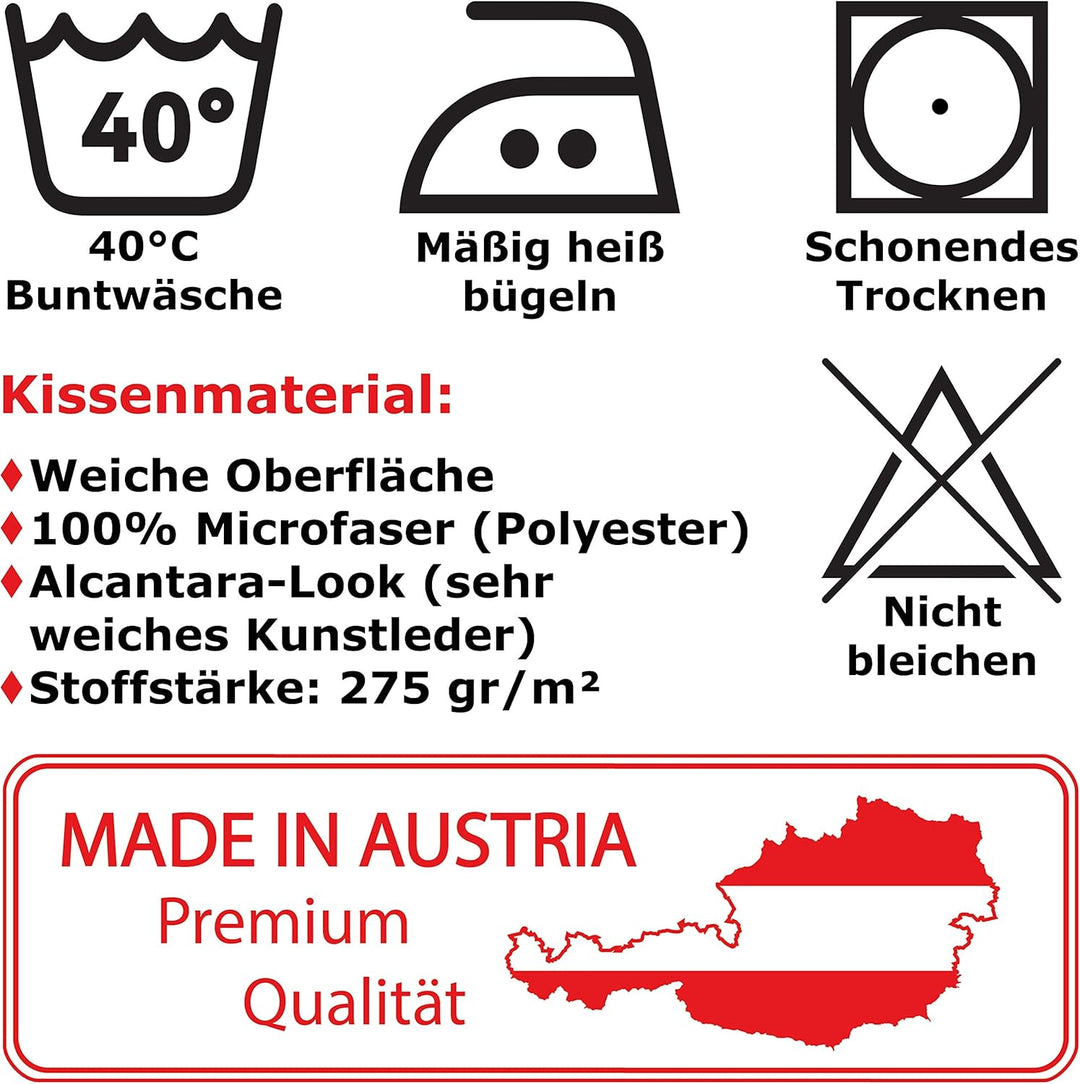 EXPRESS-STICKEREI KÖLN Kissen mit Füllung &amp; Motiv Stadt/City Deutschland Geschenk Souvenir Wohnzimme