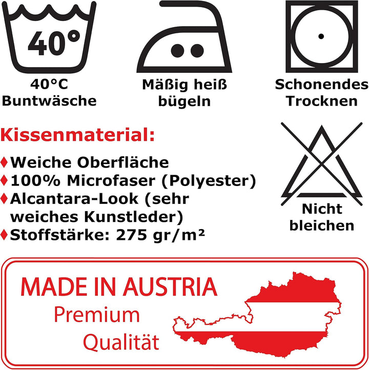 EXPRESS-STICKEREI Berlin Kissen mit Füllung & Motiv Stadt/City Deutschland Geschenk Souvenir Branden