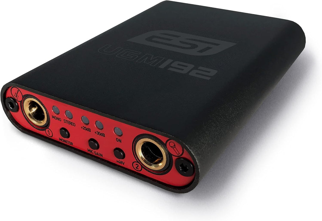 ESI UGM192 | Kompakte 24-bit / 192 kHz USB-Audiolösung für Gitarren- und Mikrofonsignale