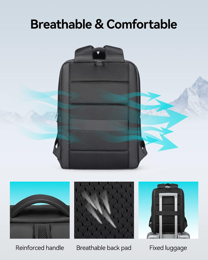 MARK RYDEN Schlanker Laptop Rucksack für Herren, Business Rucksack mit 15,6 Zoll Laptop-Fach, Highte