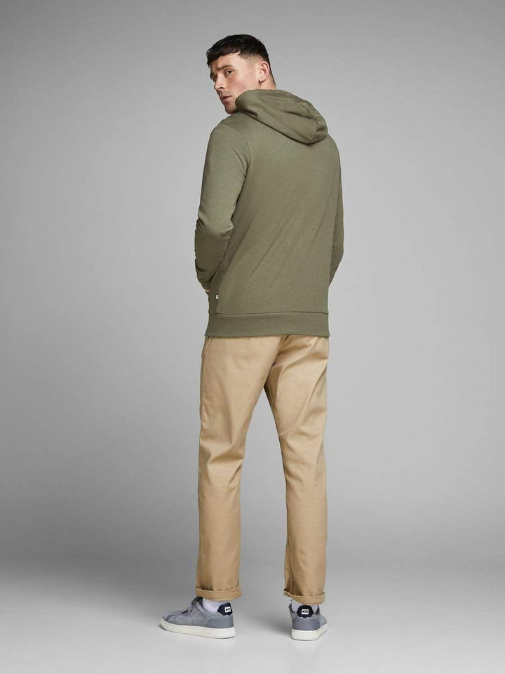 JACK & JONES Herren JJEHOLMEN Sweat Zip Hood S Grün (Olive Night Fit:reg Fit), S Grün (Olive Ni