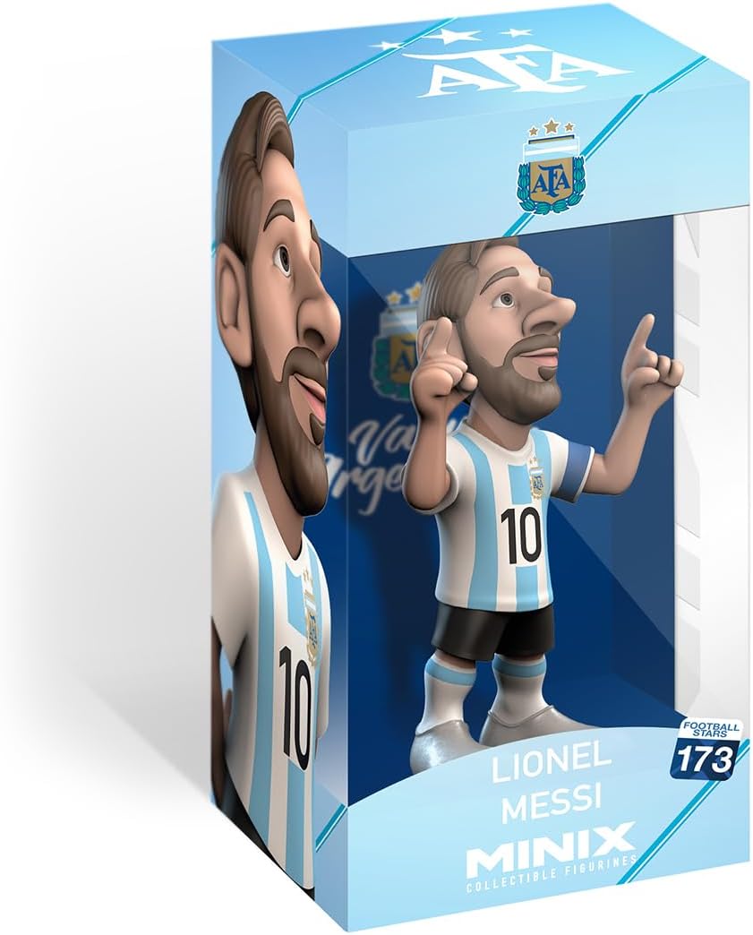 MINIX - Football Stars #173 – AFA Argentinien – Messi 10 – Sammelfigur, 12 cm