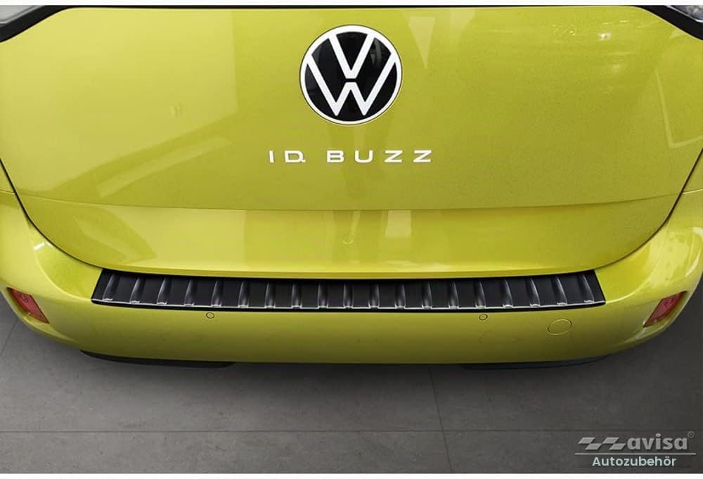 Avisa Schwarz Edelstahl Heckstossstangenschutz kompatibel mit Volkswagen ID.Buzz + Cargo 2022- &