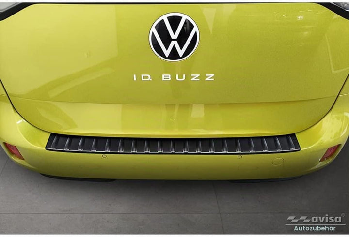 Avisa Schwarz Edelstahl Heckstossstangenschutz kompatibel mit Volkswagen ID.Buzz + Cargo 2022- &