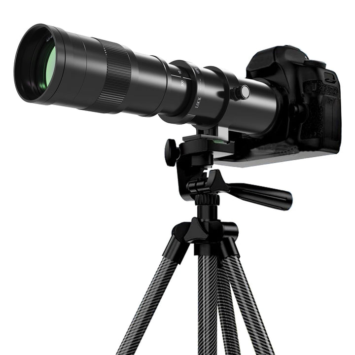 BENOISON Teleobjektiv 420-800mm, EF Objektiv für Canon DSLR, Manueller Fokus MF Zoom Objektiv für Ca