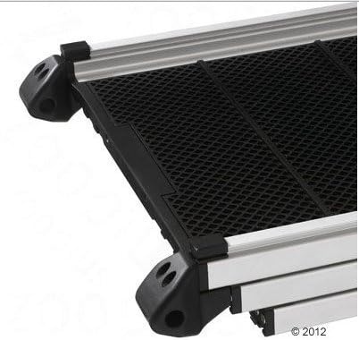 Zusammenklappbare Alu-Teleskop-Hunderampe (geeignet für Hunde bis 85 kg) - perfekt, um Ihrem Hund in