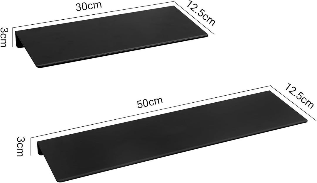 Womamny Duschregal, Duschablage Ohne Bohren, 2 Stück Badezimmer Regal 50cm & 30cm, Duschkorb Ablagen