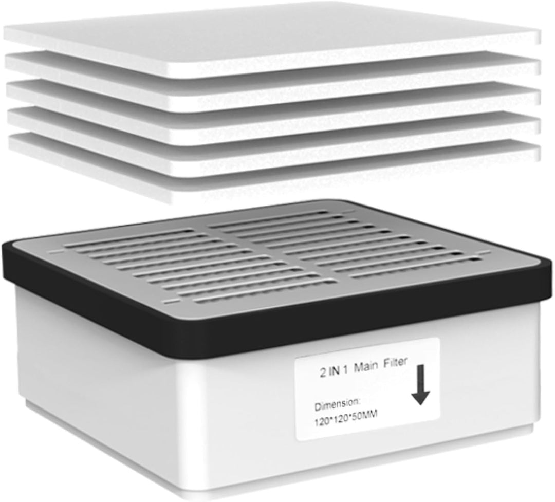 KINGSOM-K7 Lötabsaugung Ersatzfilter-Set – 5*Vorfilter + 1*Hauptfilter