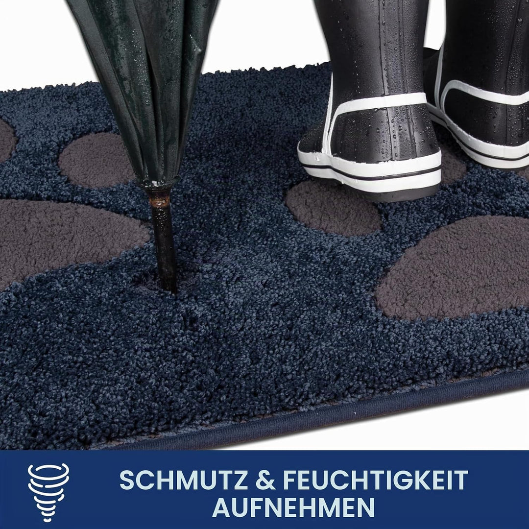 FCSDETAIL Schmutzfangmatte waschbar 84 x 150 cm, Fussmatte Innen, absorbierend Fussmatte, rutschfest