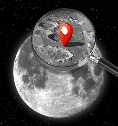 Mondgrundstück Geschenk Space Present | Mond Besitzurkunde mit Wunschname | originelles für Geburtst