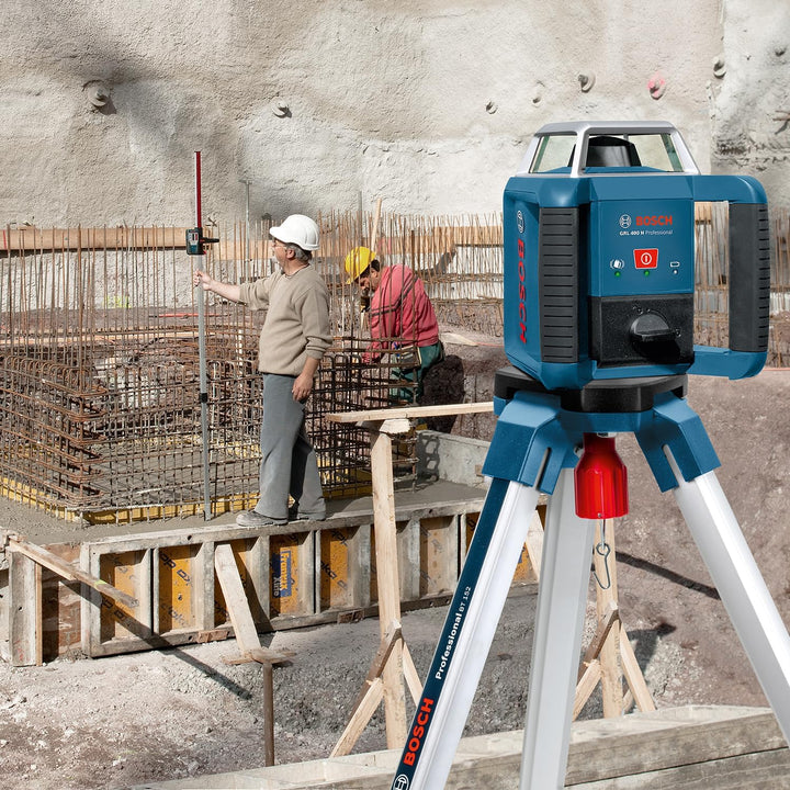 Bosch Professional Rotationslaser GRL 400 H (Ein-Knopf-Bedienfeld, max. Arbeitsbereich: 400 m, in Ha