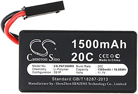 Cameron Sino 1500 mAh/16.65 WH Recargable Kompatibel mit Parrot AR. Drone 1.0, AR. Drone 2.0, AR. Dr