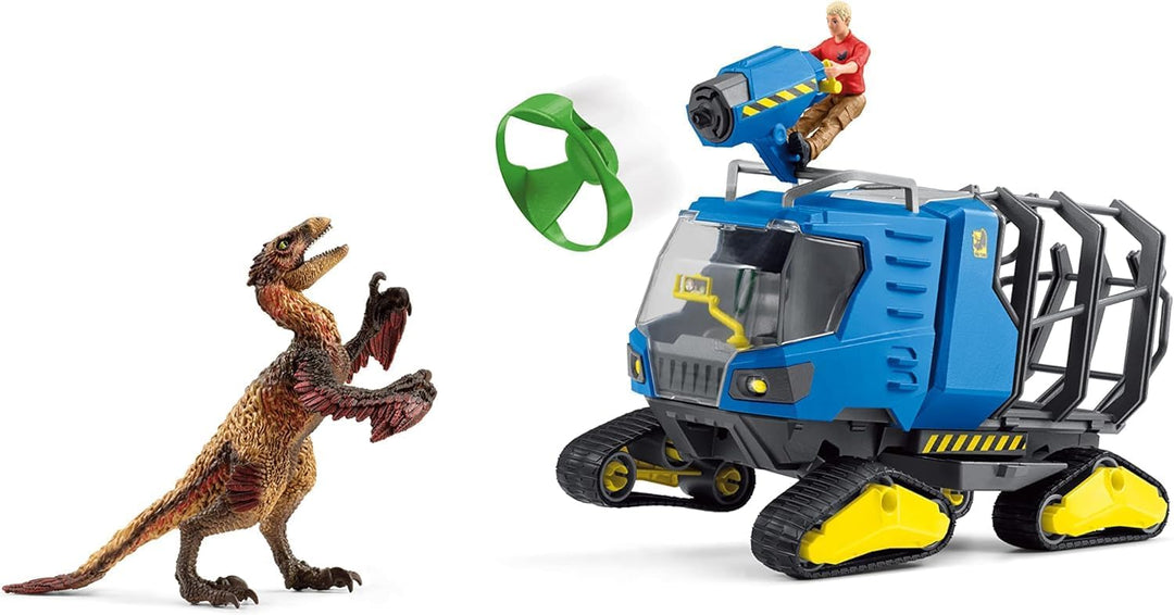 Schleich Dinosaurs | Track Vehicle 42604 | Set mit Figuren, vielen Funktionen und zahlreichem Zubehö
