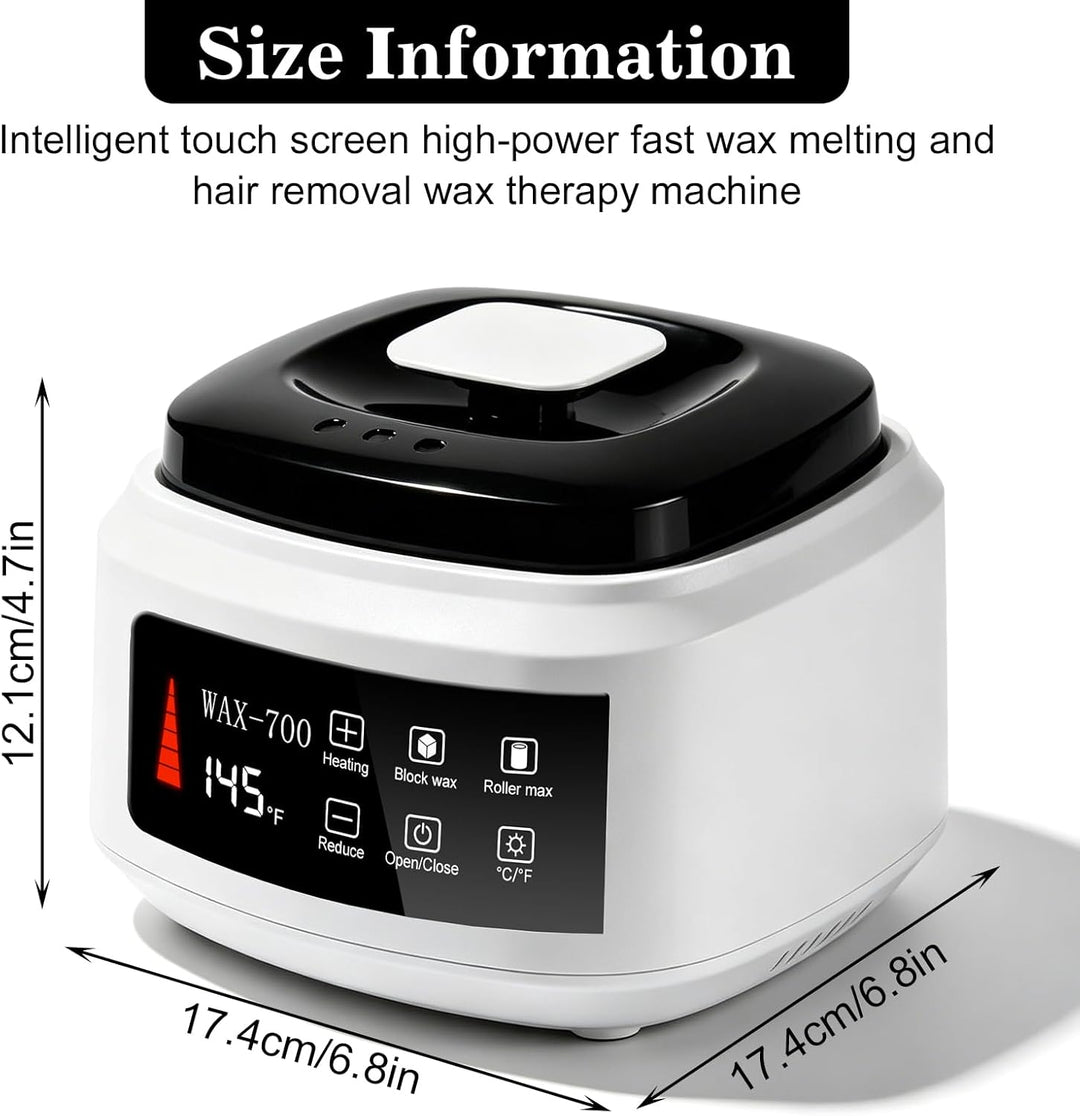 500 ML Wachswärmer, Waxing Set, Warmwachs Haarentfernung, Wax Maschine Wachswärme, Automatische Temp