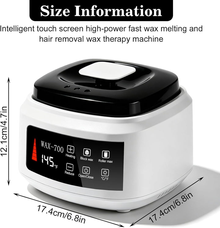 500 ML Wachswärmer, Waxing Set, Warmwachs Haarentfernung, Wax Maschine Wachswärme, Automatische Temp