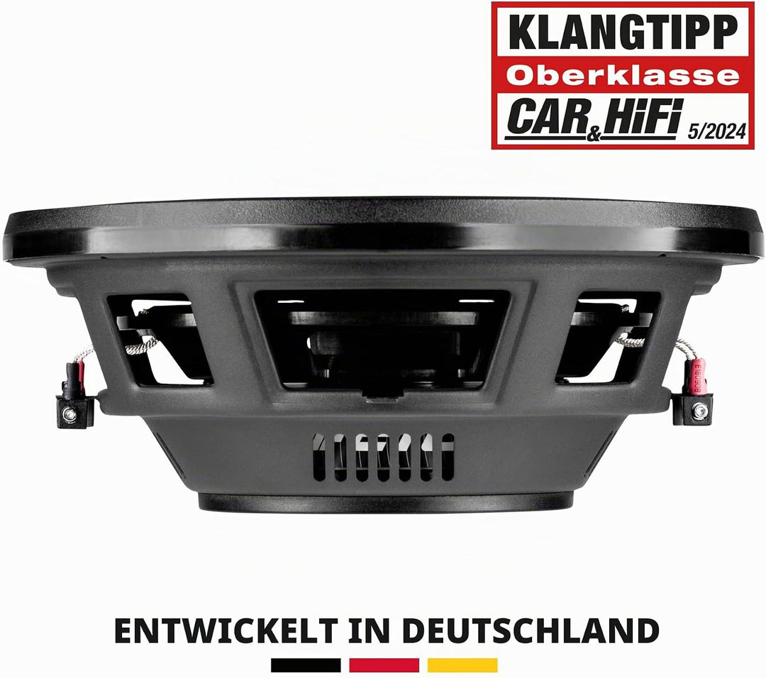 ETON PW 10 Flat – Druckvoller, Flacher 25 cm / 10 Zoll Langhub Subwoofer, Bass fürs Auto, Tiefton La