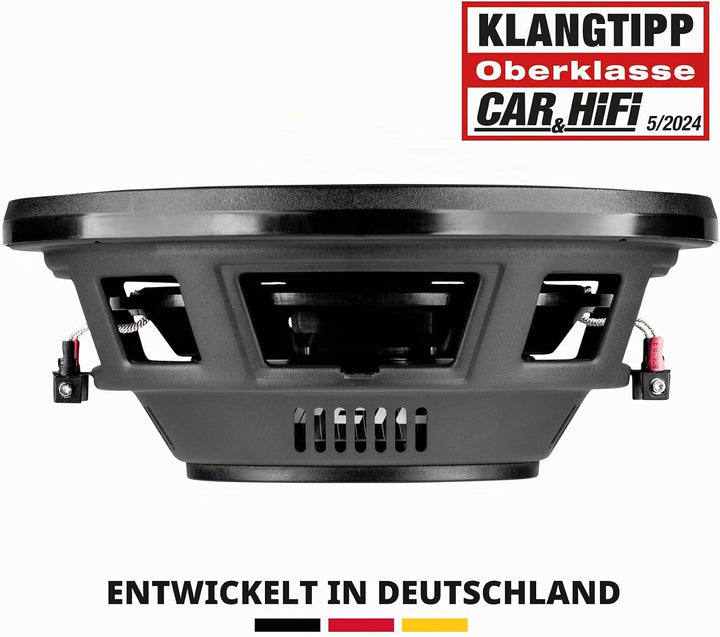 ETON PW 10 Flat – Druckvoller, Flacher 25 cm / 10 Zoll Langhub Subwoofer, Bass fürs Auto, Tiefton La