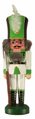 Rudolphs Schatzkiste Nussknacker Soldat weiss Höhe 26cm NEU Weihnachten Seiffen Nutcracker Nüsse Erz