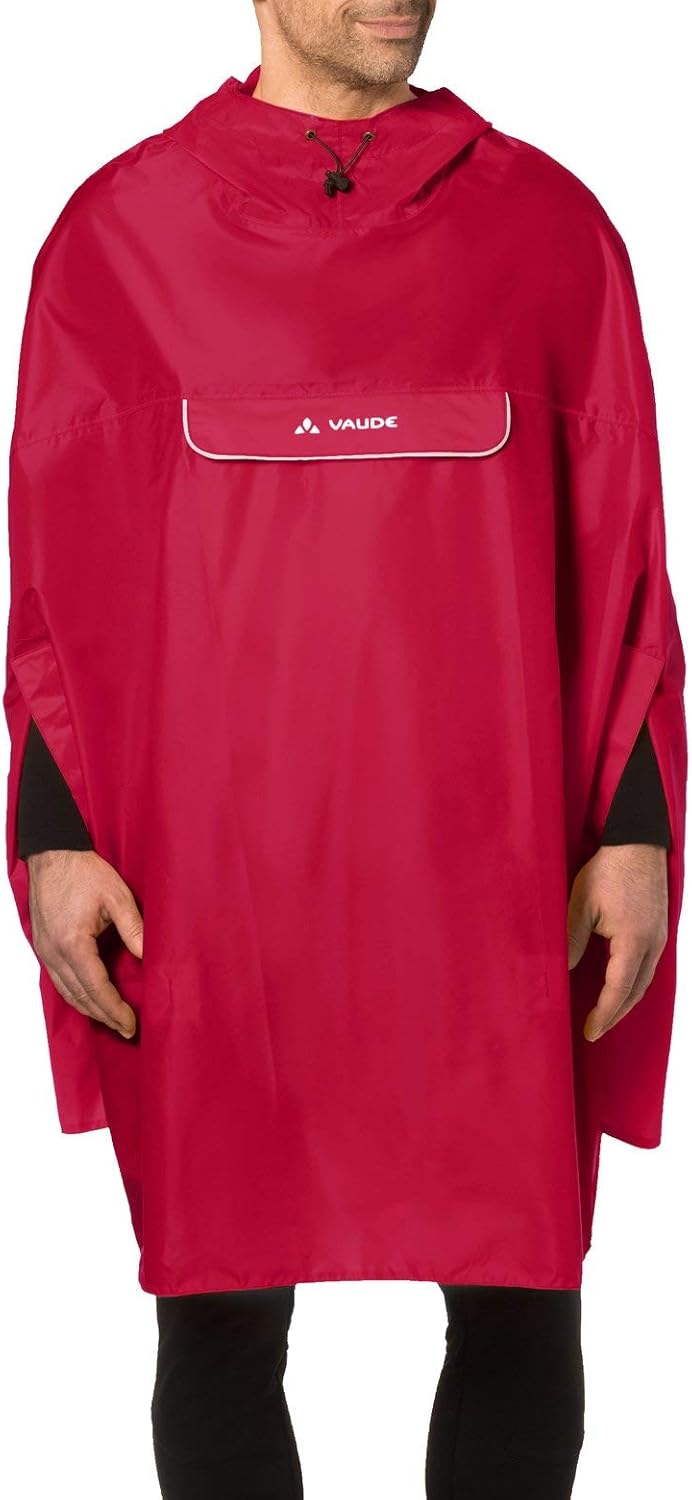 VAUDE Regenponcho Valdipino Poncho - Damen und Herren wasserdicht - Outdoorponcho Regenschutz mit in