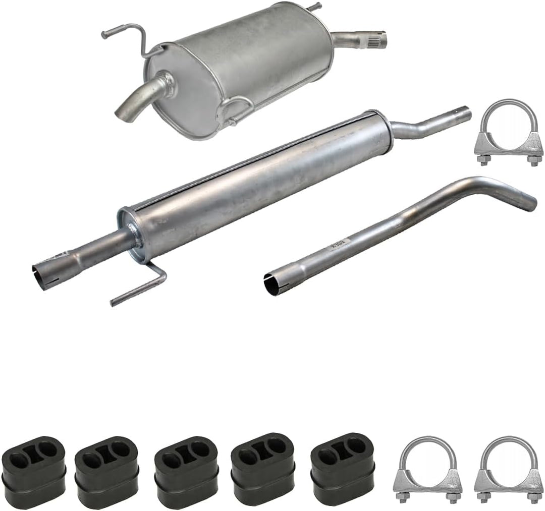 Ferroz Export Ersatz für Auspuffanlage für Opel Corsa C 1.0 (F08, F68) BJ. 2000-2009 Auspuff + Anbau