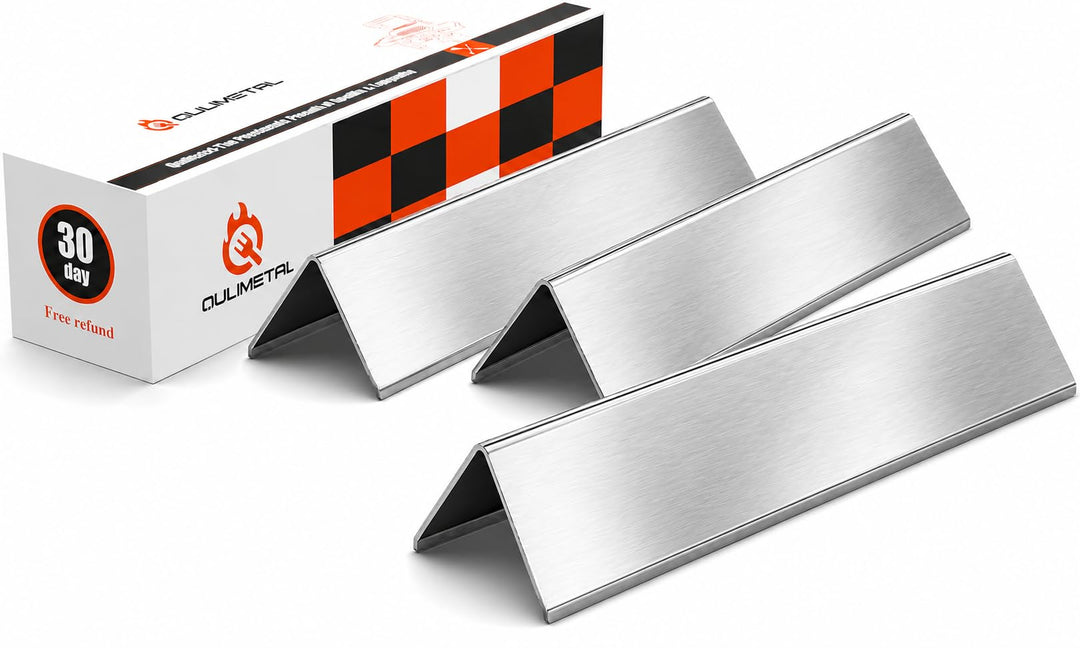 QuliMetal Aromaschienen aus Edelstahl für Weber Spirit 200 und Spirit II 200 Serie, 38,9 cm, Flavori
